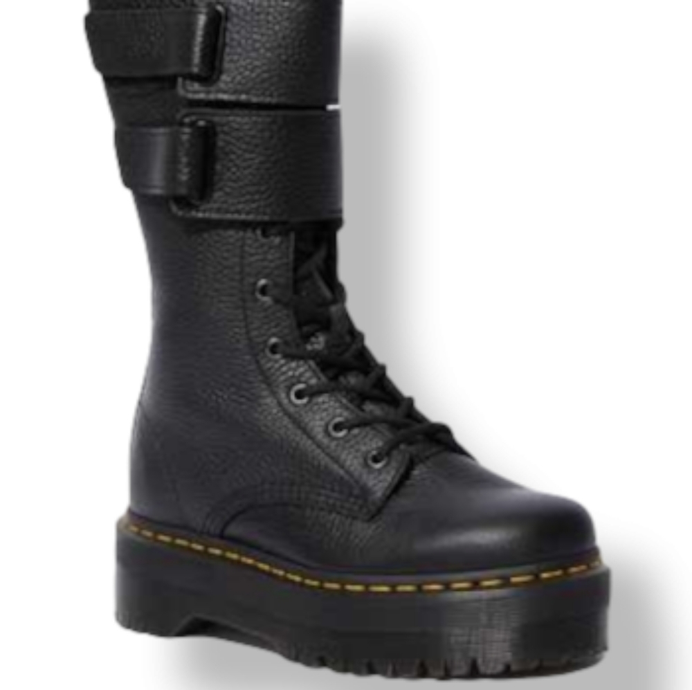 BRAND NEW Rare Dr. Martens JAGGER 10 Eye Tall Combat Platform Boots Velcro Doc - Picture 4 of 16